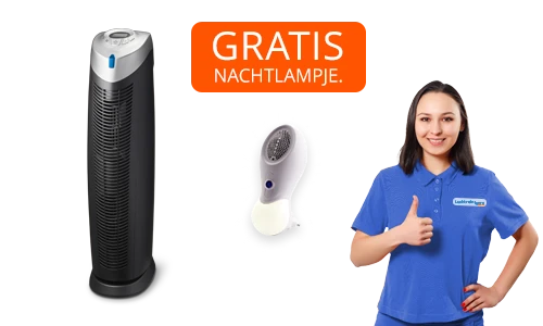 Luchtreinigers met gratis ionisator lampje